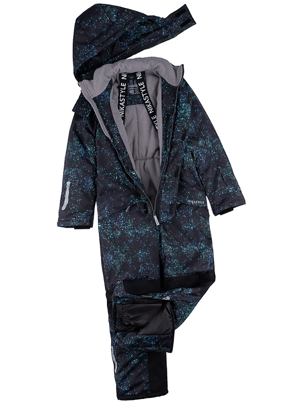 картинка Комбинезон зимний для мальчика NIKASTYLE 8з5524 Черный бирюза от магазина детских товаров ALiSa