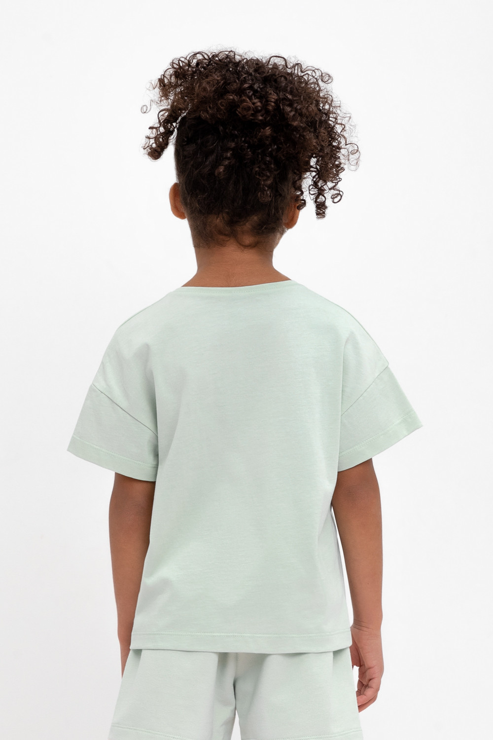 картинка Футболка для девочки Crockid КР 302434 дымчатый нефрит к473 от магазина детских товаров ALiSa