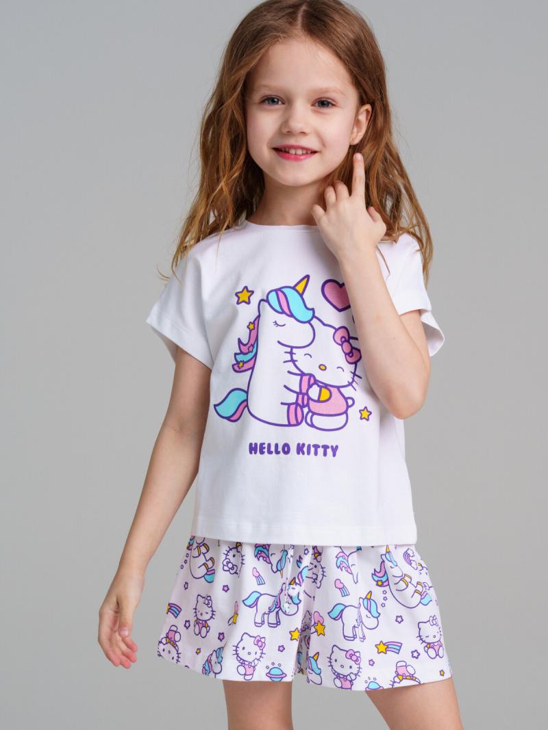 картинка Пижама для девочки PL 12442100 Белый единорог от магазина детских товаров ALiSa