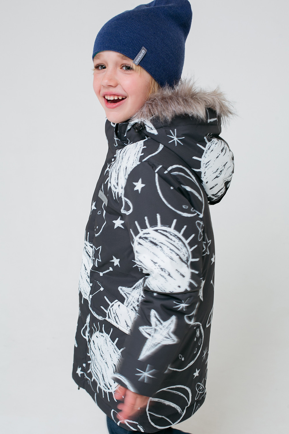 картинка Куртка пуховая удлиненная для мальчика Crockid ВК 34060/н/2 УЗ от магазина детских товаров ALiSa