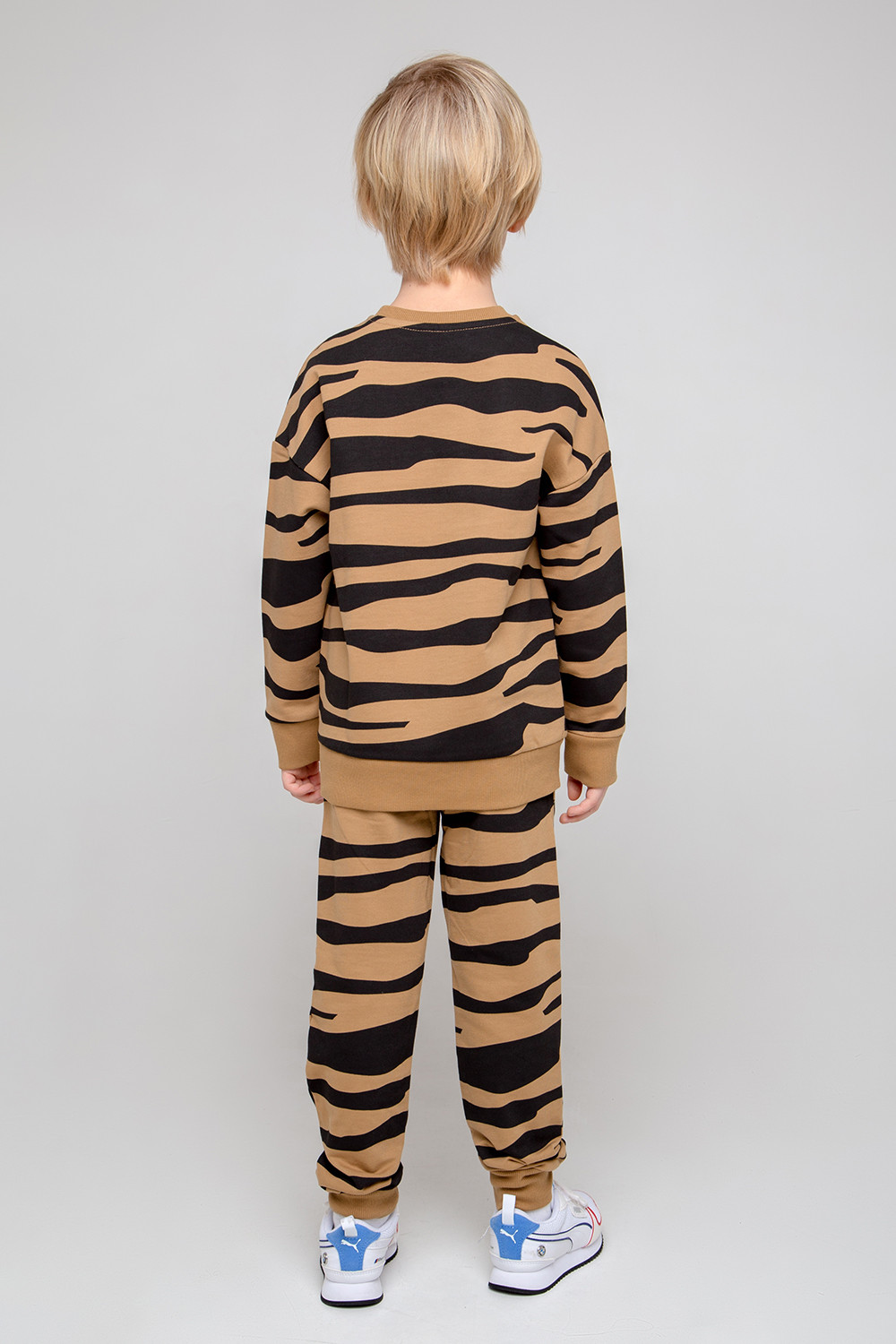 картинка Брюки для мальчика Crockid КР 400463 коричневый хаки, зебра к352 от магазина детских товаров ALiSa