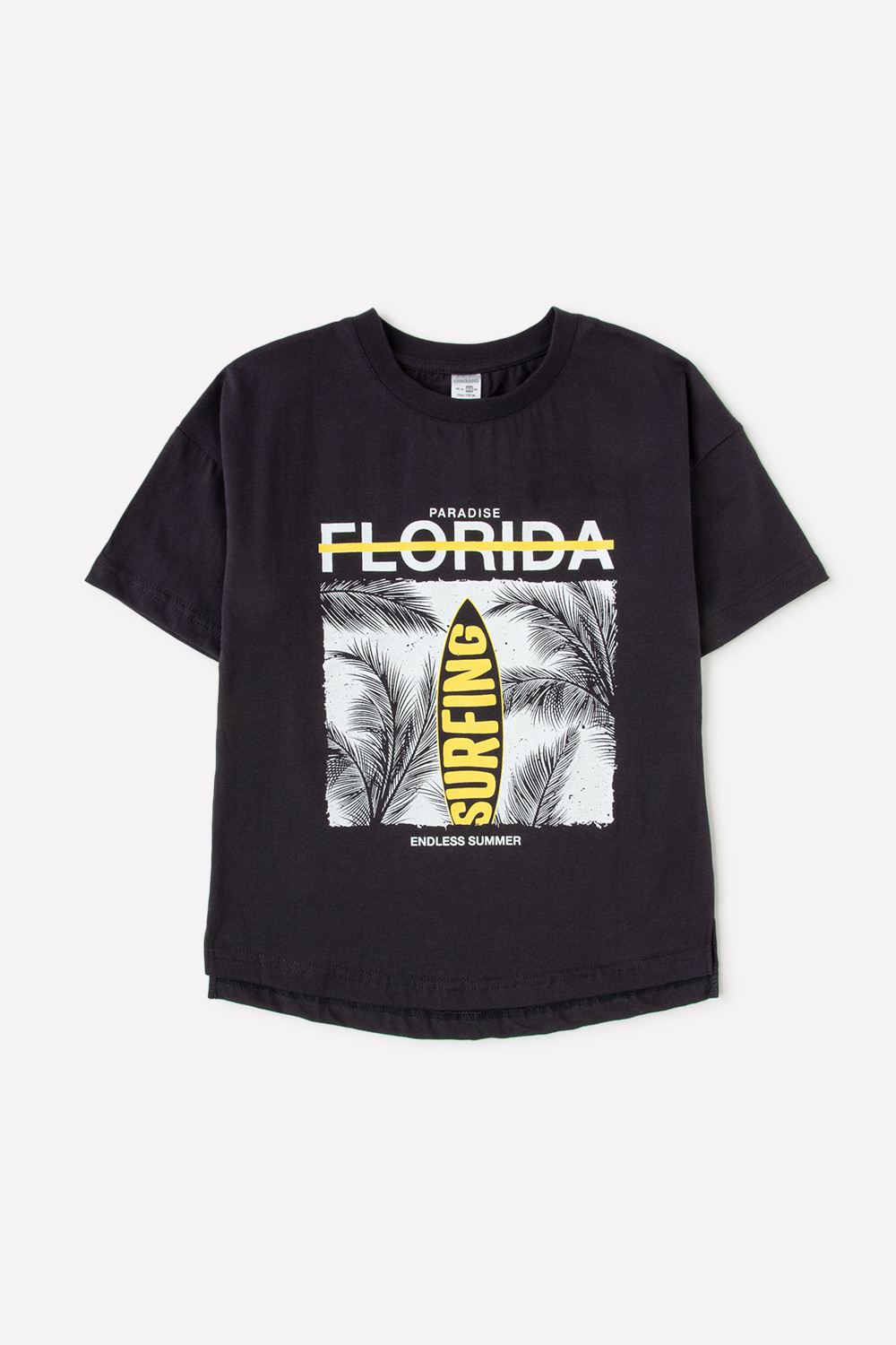 картинка Футболка для мальчика Crockid К 301619 угольный серый к1279 от магазина детских товаров ALiSa