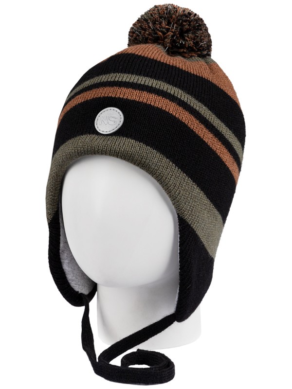 картинка Шапка утепленная для мальчика NIKASTYLE 11з15424 Черный полынь от магазина детских товаров ALiSa