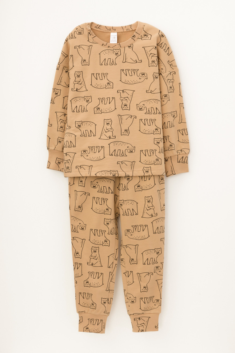картинка Пижама для мальчика Crockid К 1587 итальянский песок, медведи от магазина детских товаров ALiSa