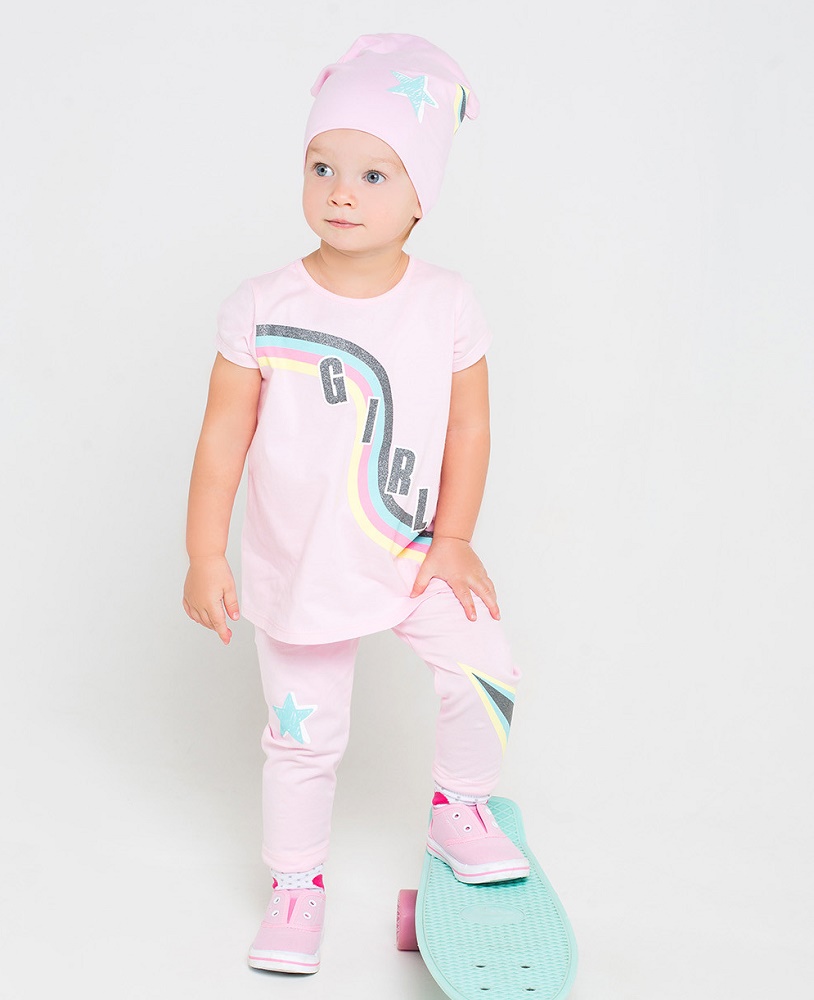 картинка Футболка для девочки Crockid КР 300614 розовое облако2 к201 от магазина детских товаров ALiSa