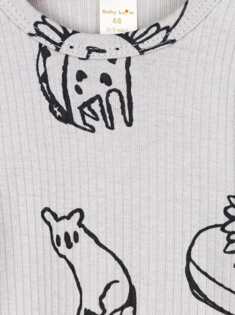 картинка Комбинезон для мальчика Baby Boom BB К383/2-К Сафари на сером я736 от магазина детских товаров ALiSa