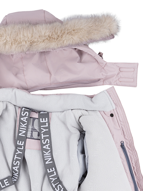 картинка Парка зимняя для девочки NIKASTYLE 5з3824 Пудра от магазина детских товаров ALiSa