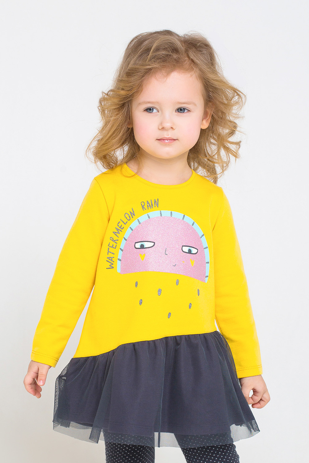 картинка Платье для девочки Crockid КР 5561 желтый к231 от магазина детских товаров ALiSa