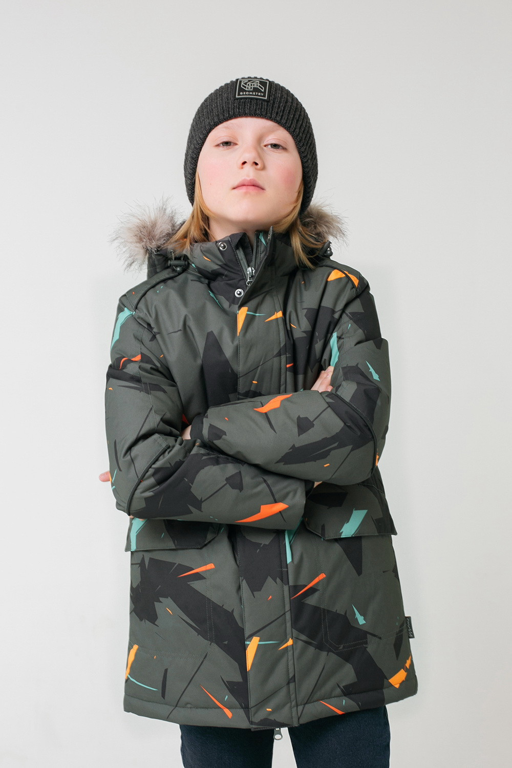 картинка Куртка зимняя для мальчика Crockid ВК 36066/н/1 ГР от магазина детских товаров ALiSa