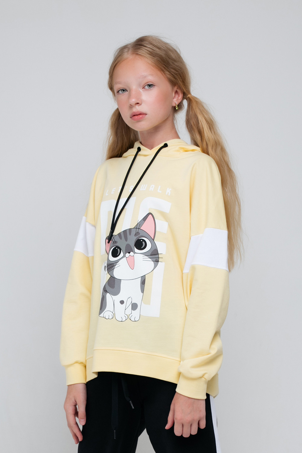 картинка Джемпер для девочки КБ 301823 светло-желтый к73 от магазина детских товаров ALiSa