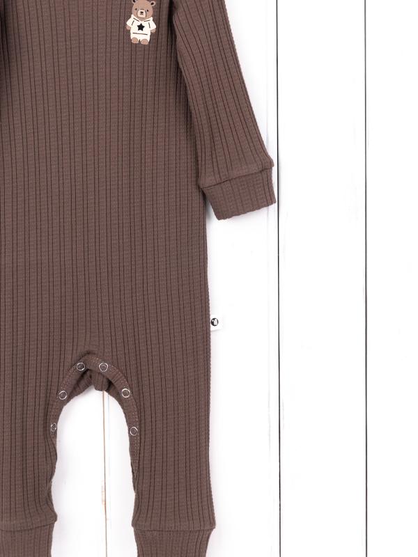 картинка Комбинезон на манжете Baby Boom К392/2-Р Ажурная рибана Кофе я734 от магазина детских товаров ALiSa