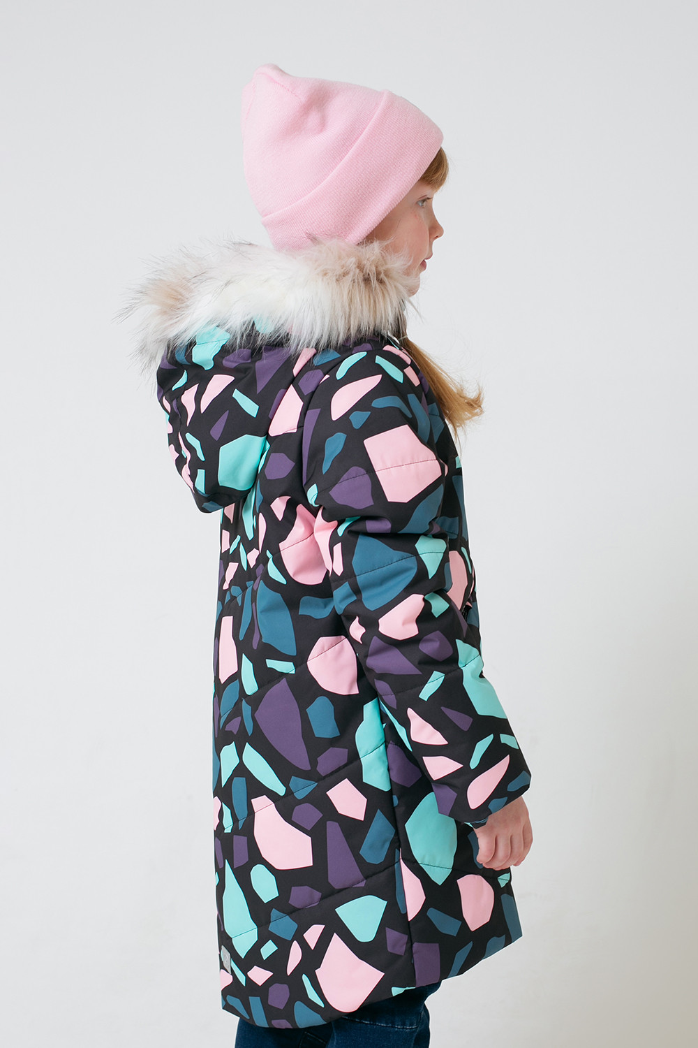 картинка Пальто зимнее для девочки Crockid ВК 38067/н/1 ГР от магазина детских товаров ALiSa