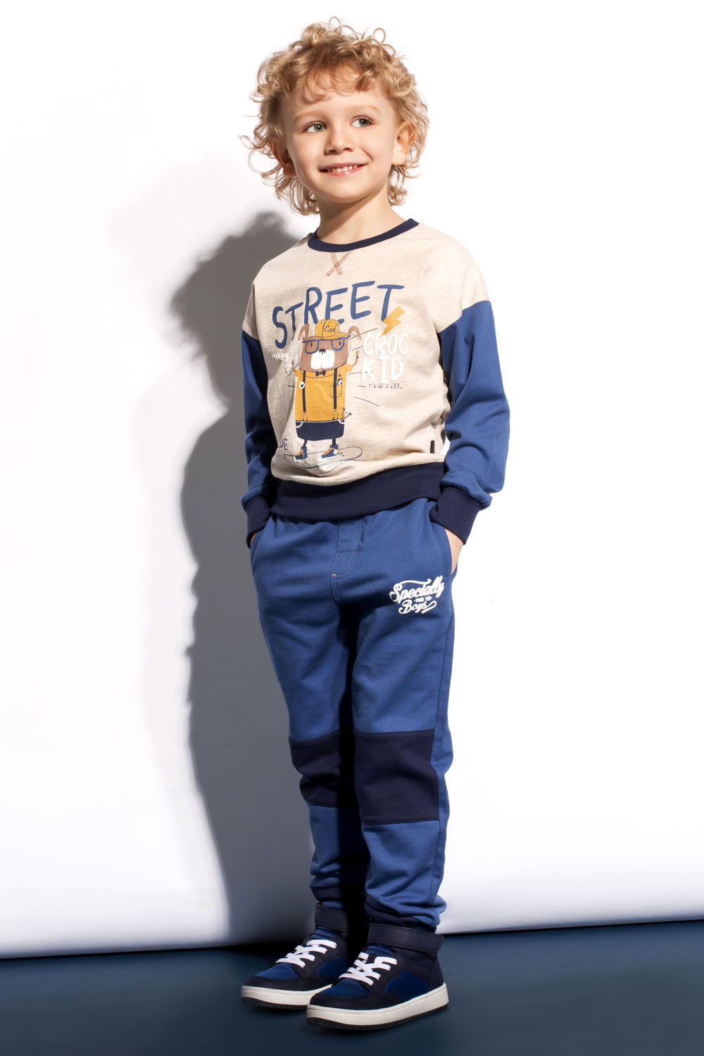 картинка Джемпер для мальчика Crockid КР 300367 бежевый меланж к156 от магазина детских товаров ALiSa