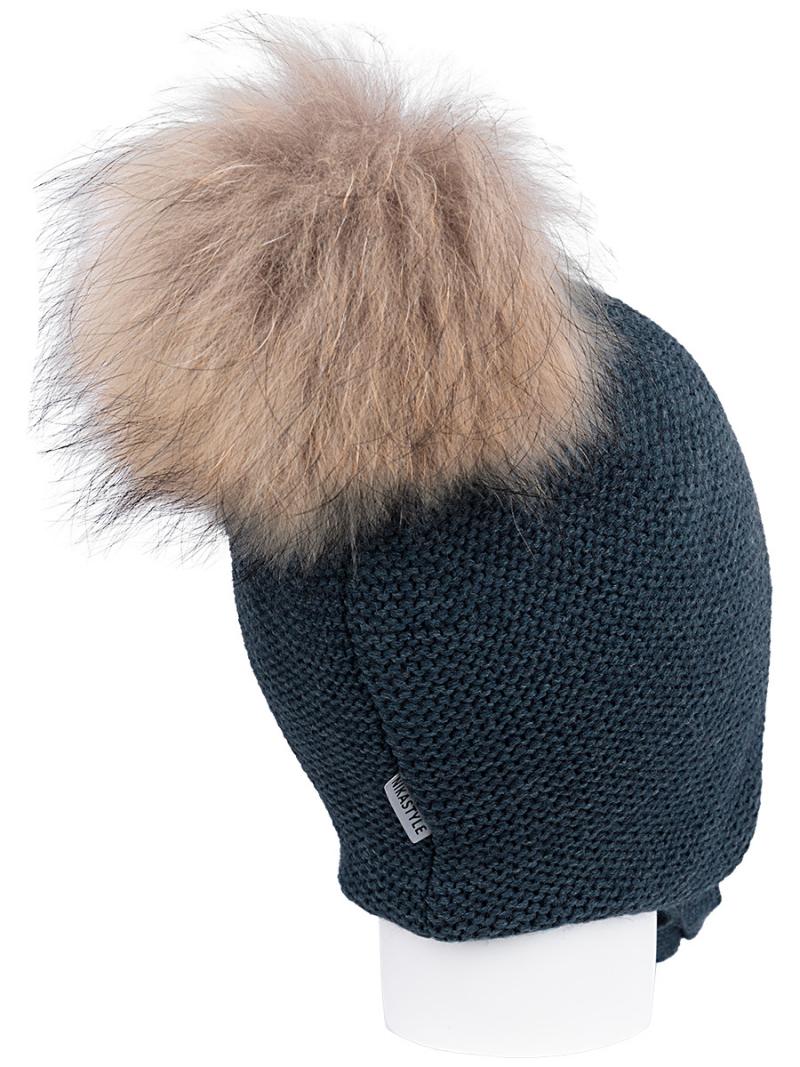 картинка Шапка утепленная для мальчика NIKASTYLE 11з10123 джинсовый от магазина детских товаров ALiSa