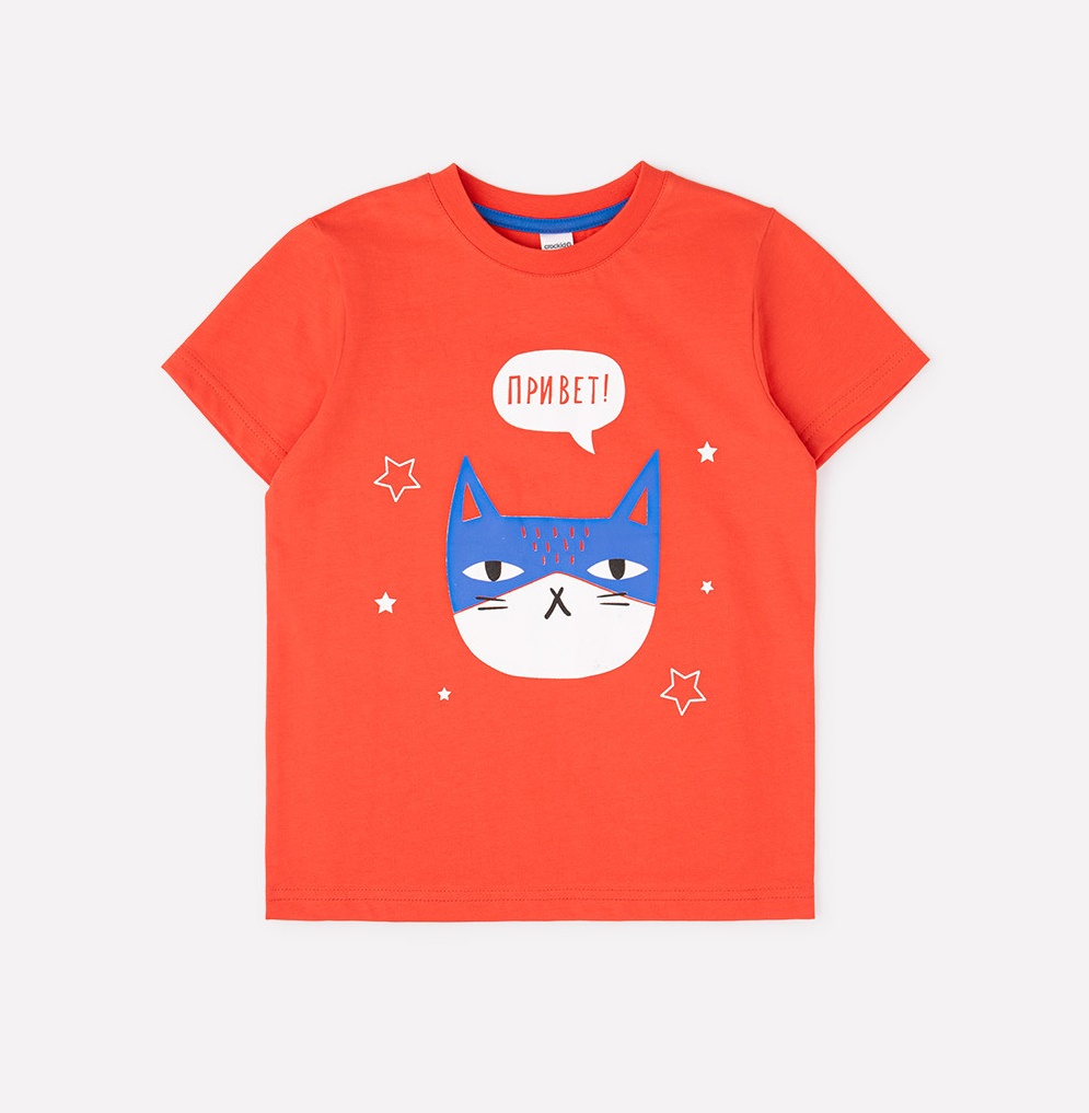 картинка Футболка для мальчика Crockid К 301410 красный к1275 от магазина детских товаров ALiSa
