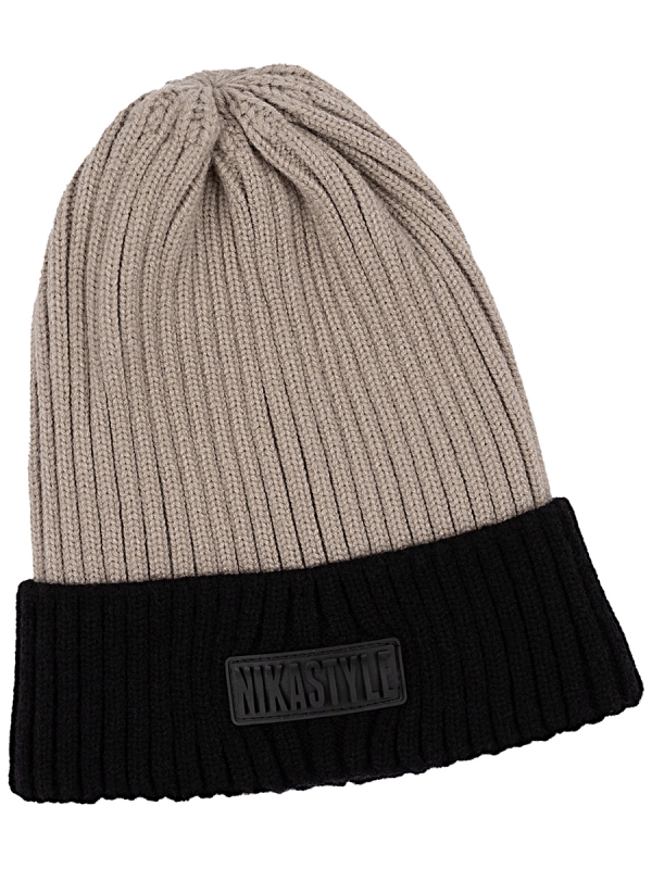 картинка Шапка зимняя для мальчика NIKASTYLE 11з16124 Беж от магазина детских товаров ALiSa