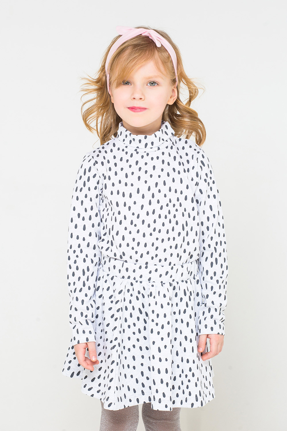 картинка Джемпер для девочки Crockid КР 300805 светло-серый меланж, крапинка к227 от магазина детских товаров ALiSa