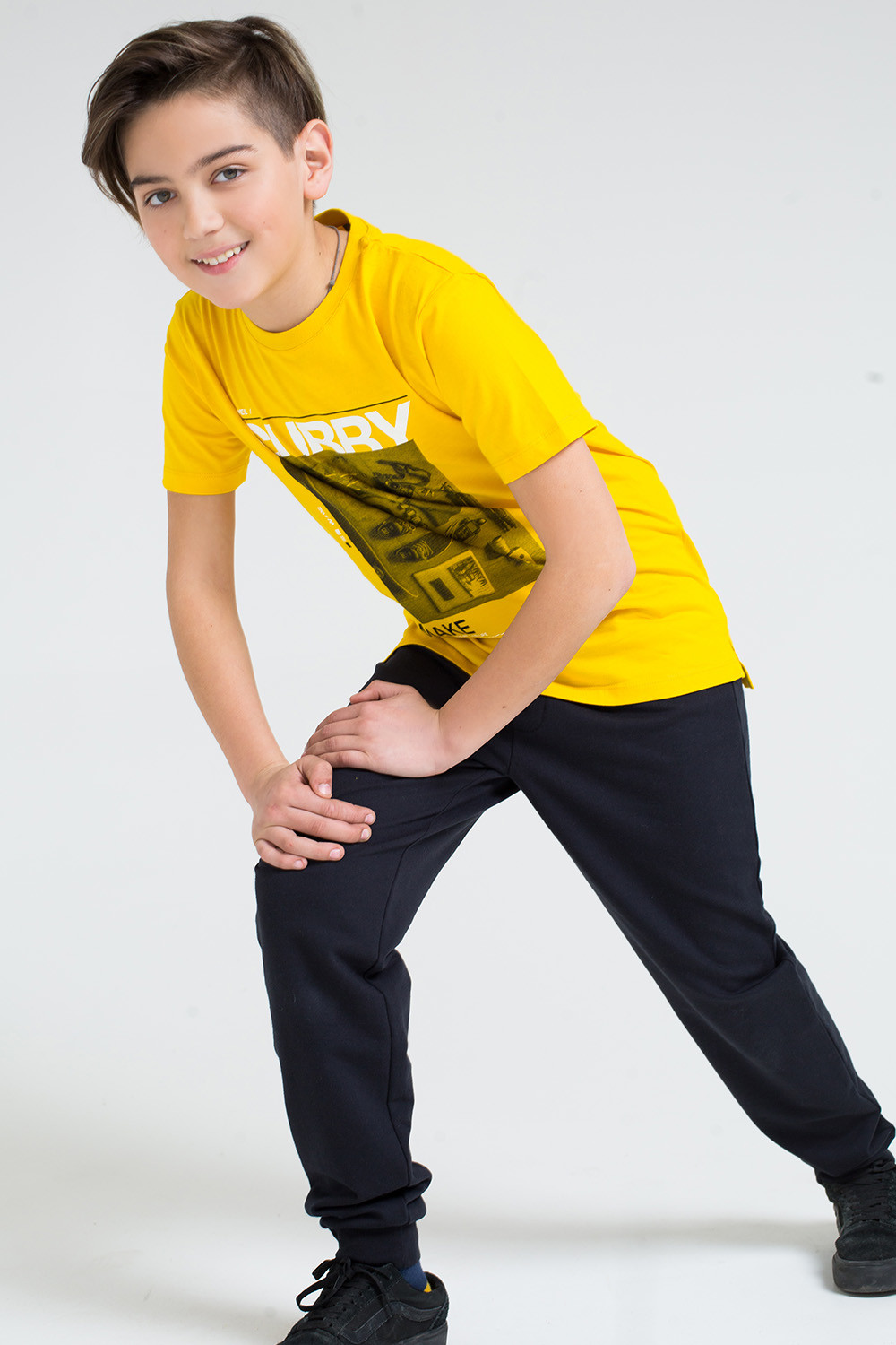 картинка Футболка для мальчика Crockid КБ 300831 желтый к16 от магазина детских товаров ALiSa