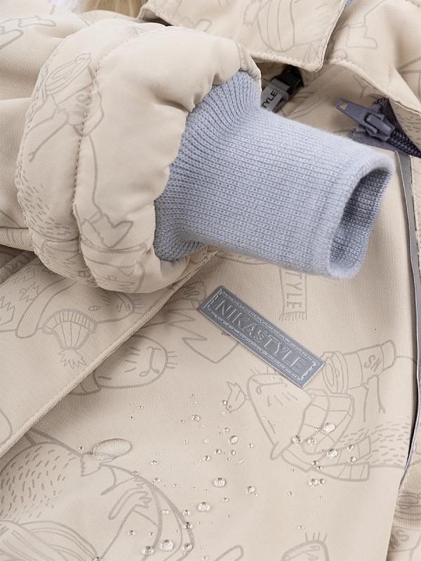 картинка Комплект зимний для девочки NIKASTYLE 7з0224 Беж серый от магазина детских товаров ALiSa