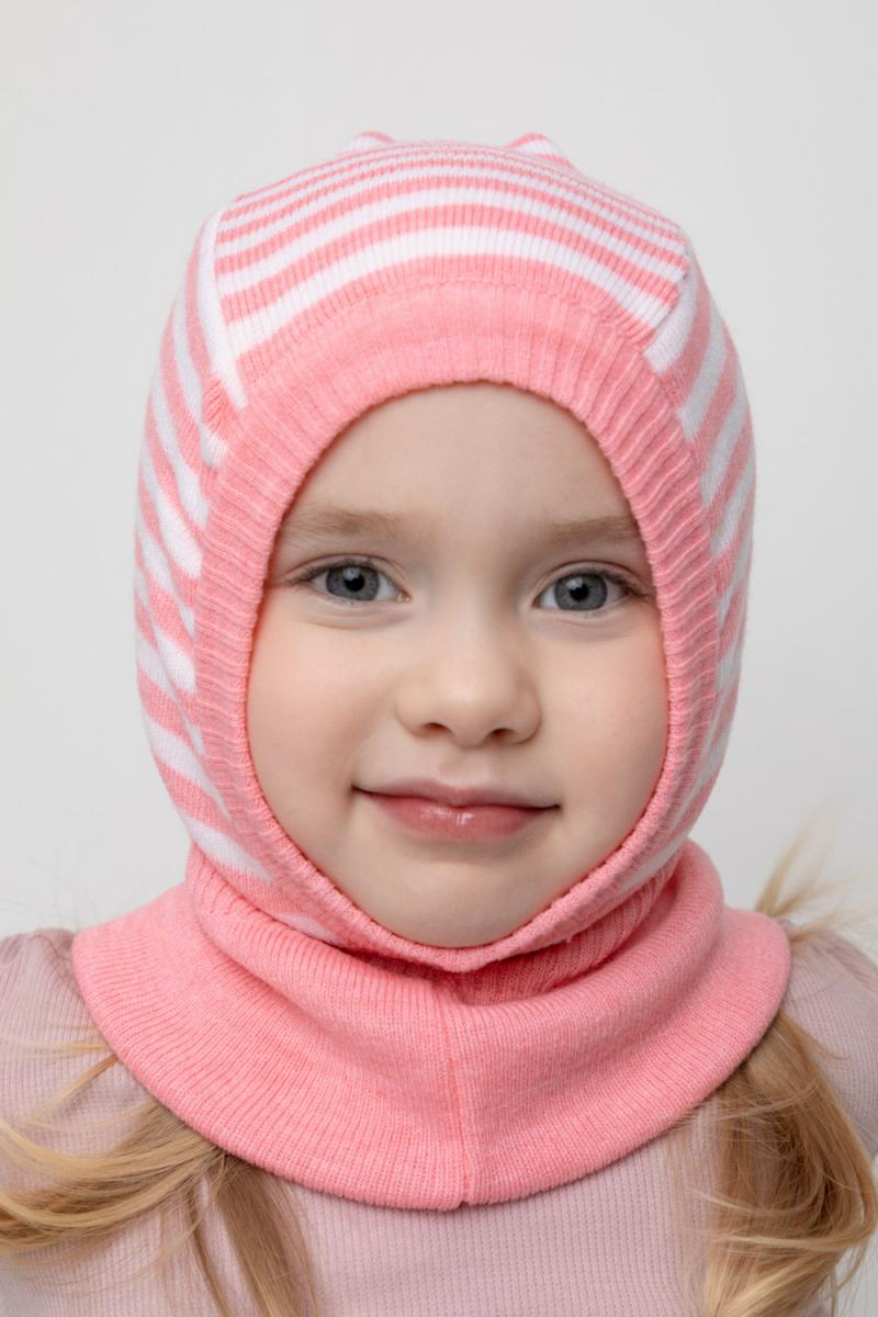 картинка Шапка-шлем для девочки Crockid КВ 20147/ш розовый бутон от магазина детских товаров ALiSa