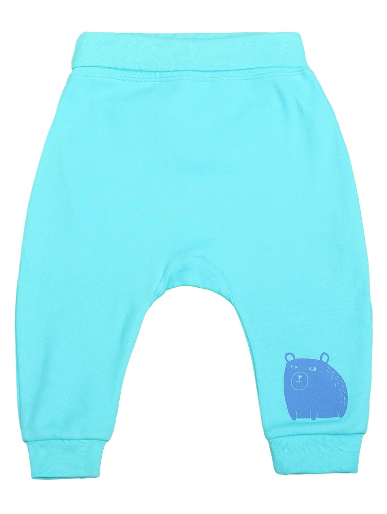 картинка Брюки для мальчика Crockid К 4634 бирюзово-голубой (зимние звери) от магазина детских товаров ALiSa