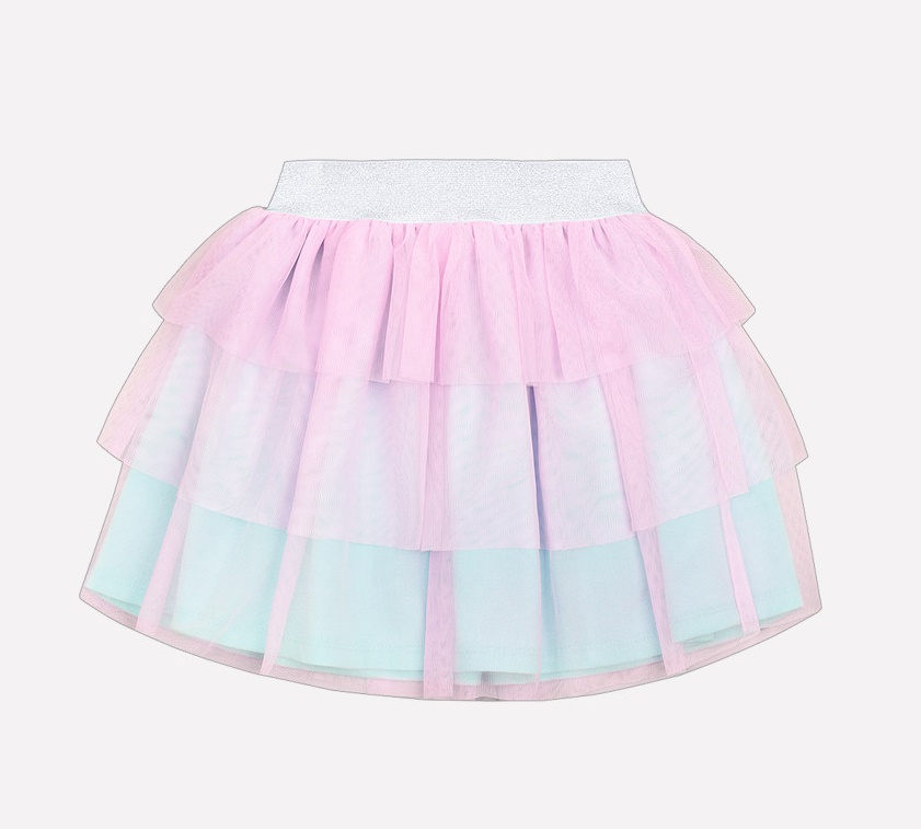 картинка Юбка для девочки Crockid КР 7105 аквамарин, розовое облако к211 от магазина детских товаров ALiSa