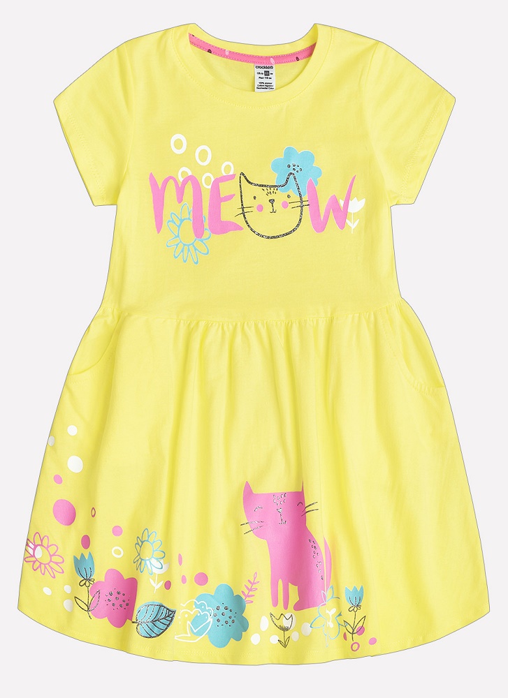 картинка Платье для девочки Crockid К 5375 бледный лимон1 к123 от магазина детских товаров ALiSa