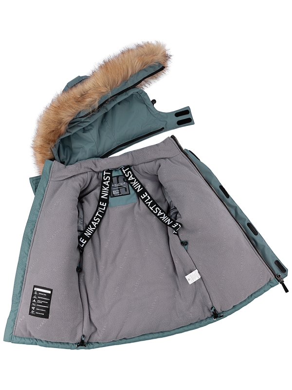 картинка Куртка зимняя для мальчика NIKASTYLE 4з3324 Эвкалипт от магазина детских товаров ALiSa