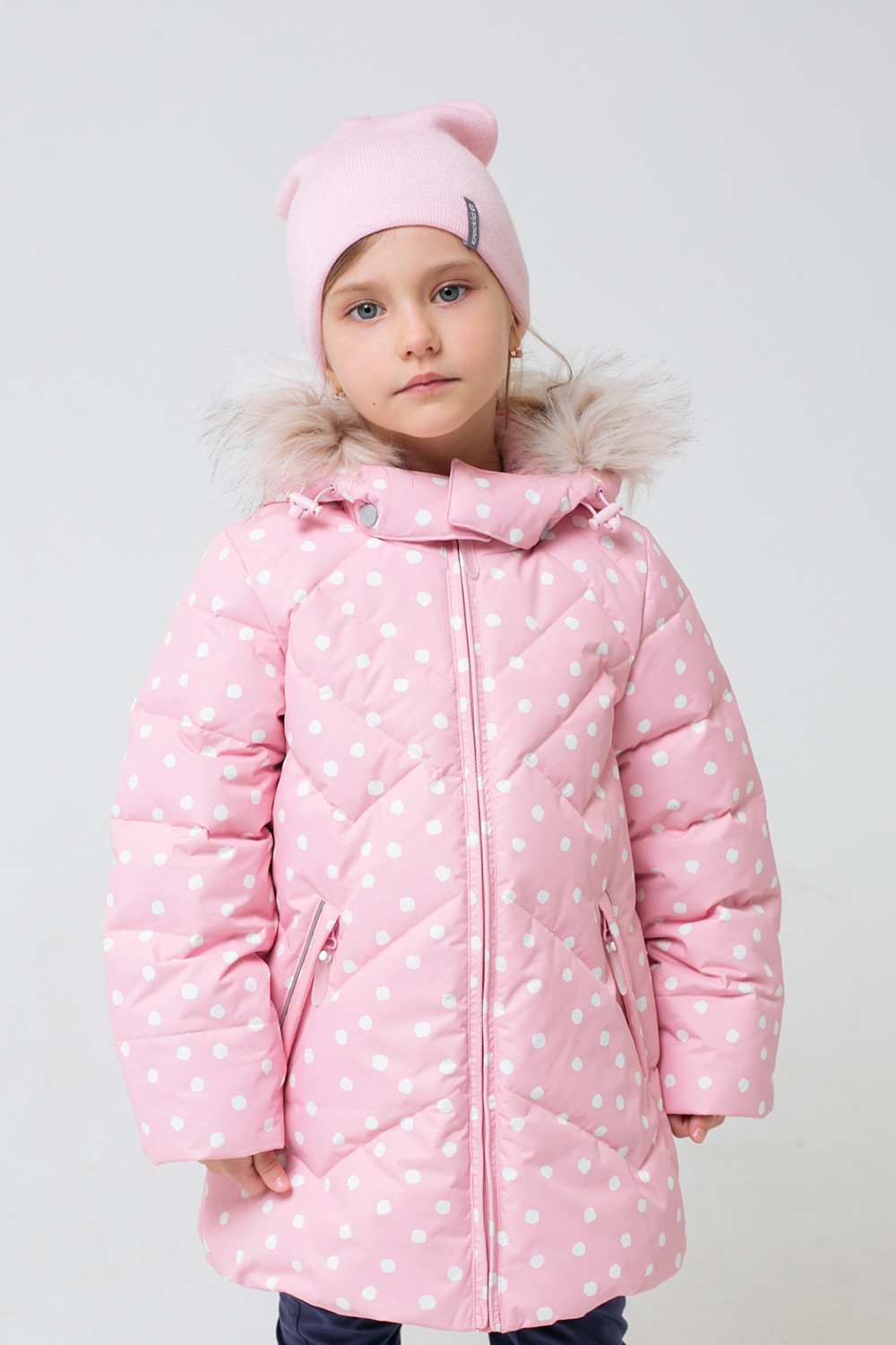 картинка Куртка пуховая удлиненная для девочки Crockid ВК 34055/н/2 УЗ от магазина детских товаров ALiSa