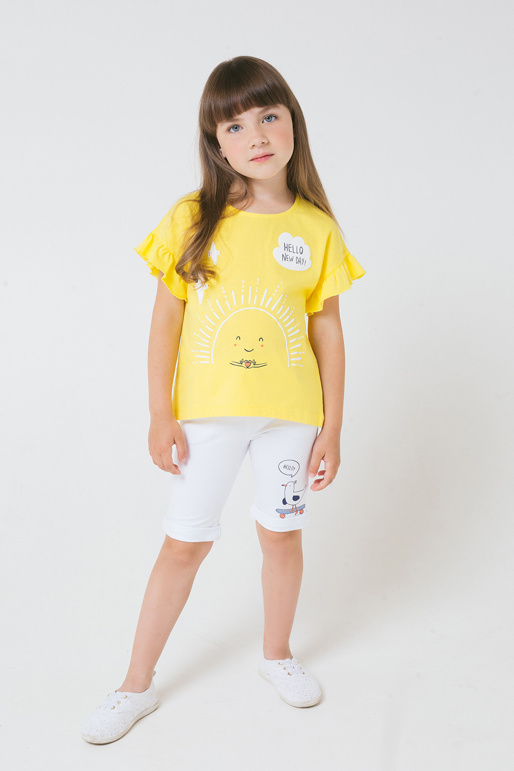 картинка Футболка для девочки Crockid КР 300909 сочный лимон к247 от магазина детских товаров ALiSa