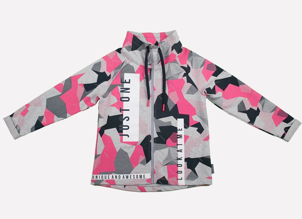 картинка Куртка для девочки Crockid КР 300518 геометрия на меланже к191 от магазина детских товаров ALiSa