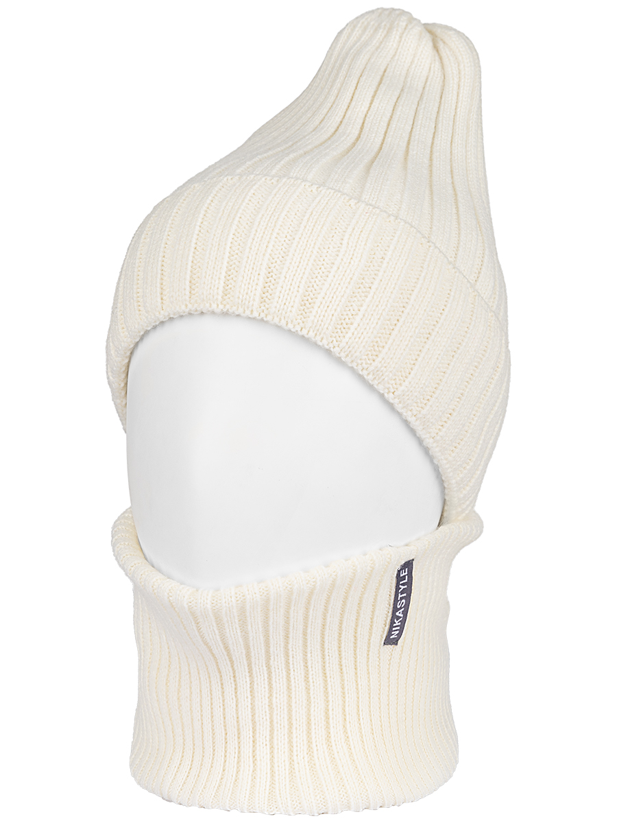 картинка Комплект шапка снуд для девочки NIKASTYLE 12з16424 Молоко от магазина детских товаров ALiSa