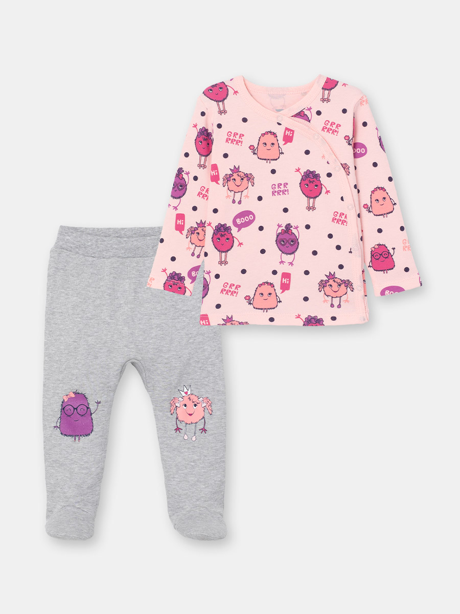 картинка Комплект для девочки CSNG 90117-27-302 Розовый от магазина детских товаров ALiSa