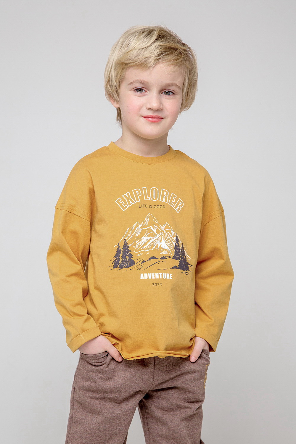картинка Джемпер для мальчика Crockid КР 301917 медовый к358 от магазина детских товаров ALiSa
