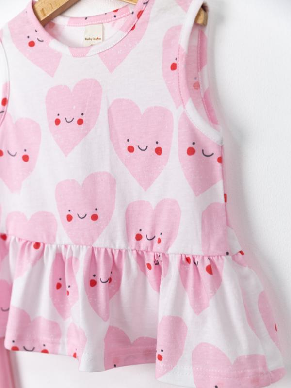 картинка Комплект для девочки Baby Boom КД560/1-К Сердечки + розовый от магазина детских товаров ALiSa