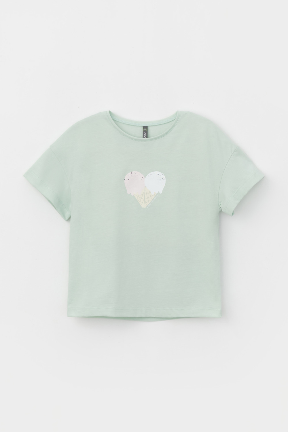 картинка Футболка для девочки Crockid КР 302434 дымчатый нефрит к473 от магазина детских товаров ALiSa