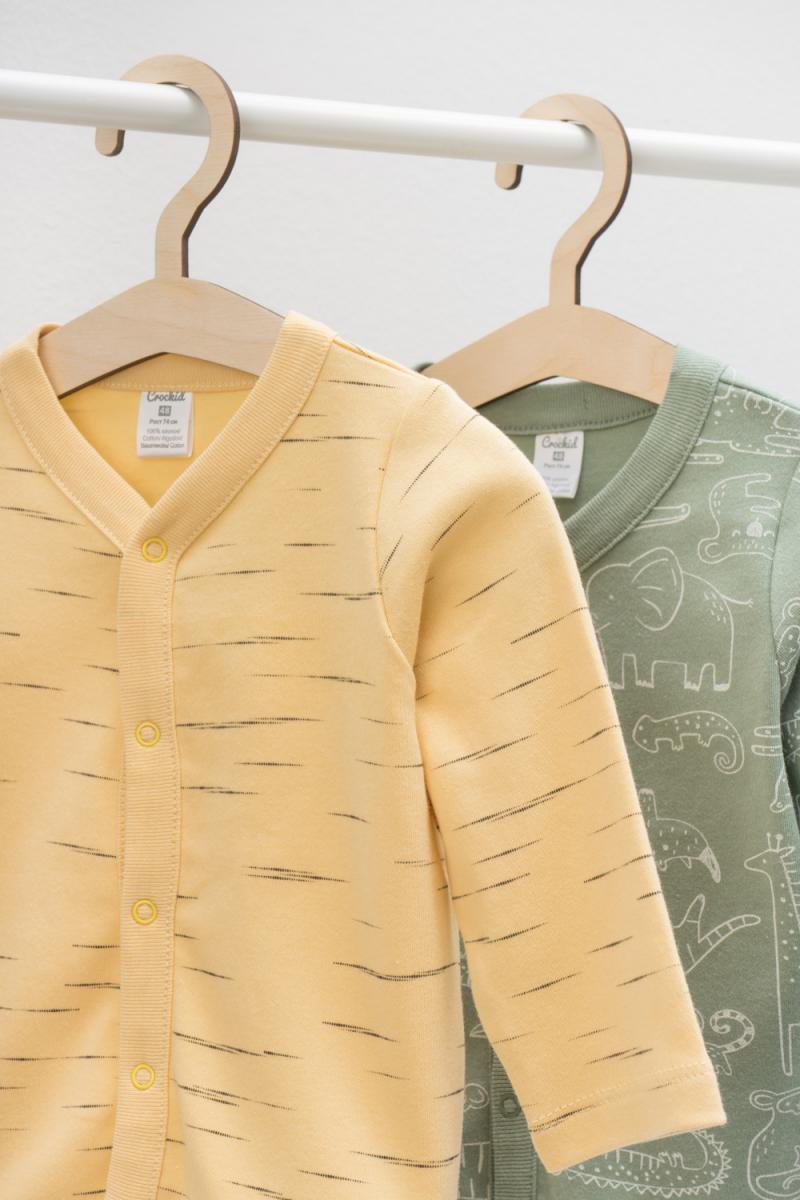 картинка Кофточка детская Crockid К 300450-2 зоопарк, эффект меланжа (желтый) я120 от магазина детских товаров ALiSa