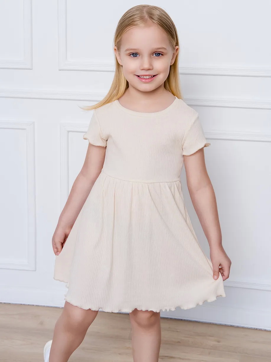 картинка Платье для девочки Youlala 1674700103 Бежевый от магазина детских товаров ALiSa