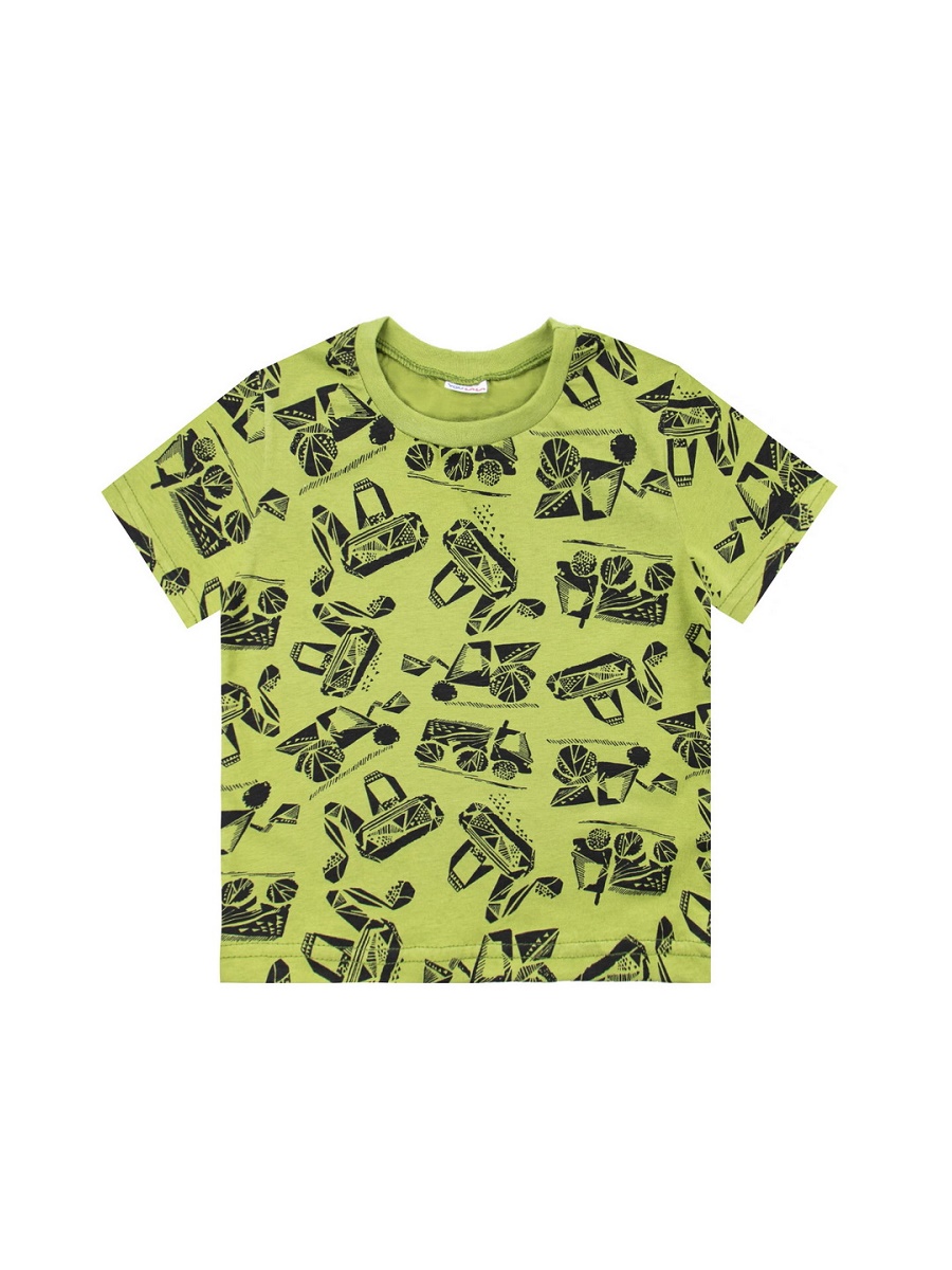 картинка Футболка для мальчика Youlala 0954102606 Хаки автотехника от магазина детских товаров ALiSa