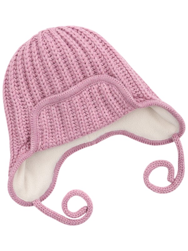 картинка Шапка ушанка утепленная для девочки NIKASTYLE 11з15824 Сухая роза от магазина детских товаров ALiSa