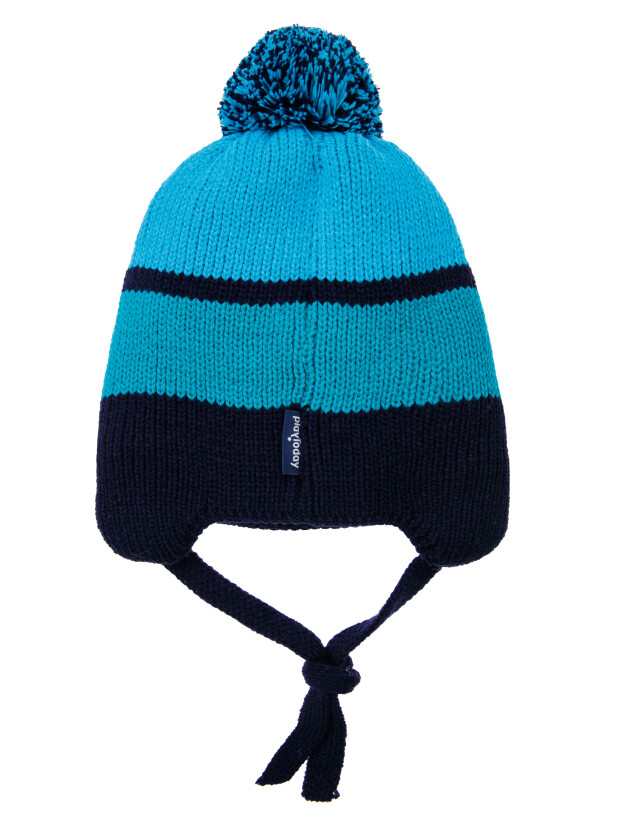 картинка Шапка утепленная для мальчика PL 32319033 Голубой, темно-синий от магазина детских товаров ALiSa