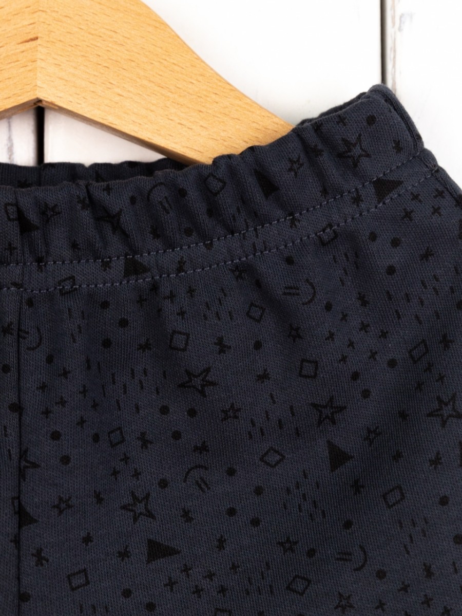 картинка Шорты для мальчика Baby Boom П136/2-И Значки чёрные на графите я735 от магазина детских товаров ALiSa