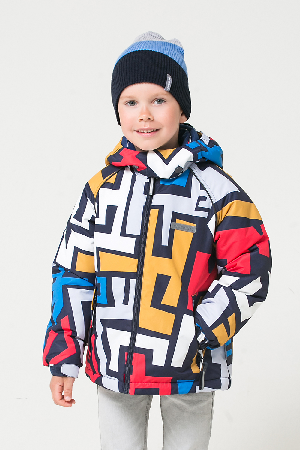 картинка Куртка зимняя для мальчика Crockid ВК 36047/н/4 ГР от магазина детских товаров ALiSa