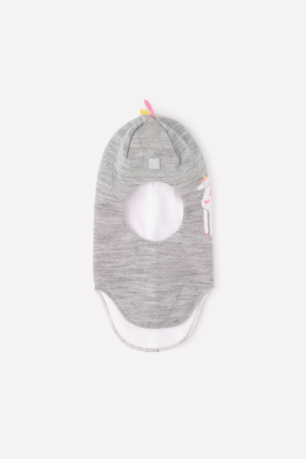 картинка Шапка-шлем для девочки Crockid КВ 20211/ш светло-серый меланж от магазина детских товаров ALiSa