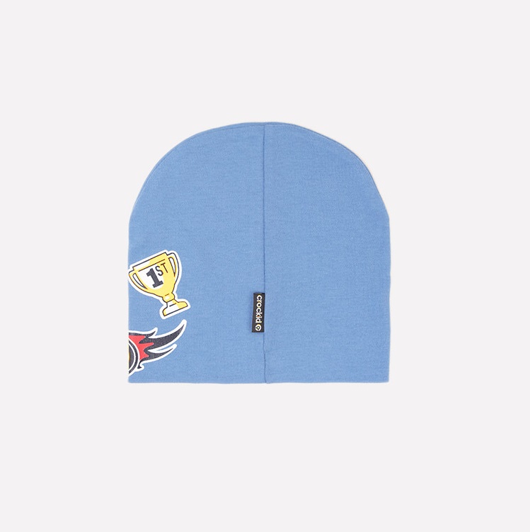 картинка Шапка для мальчика Crockid КР 8082 дымчато-синий к254 от магазина детских товаров ALiSa