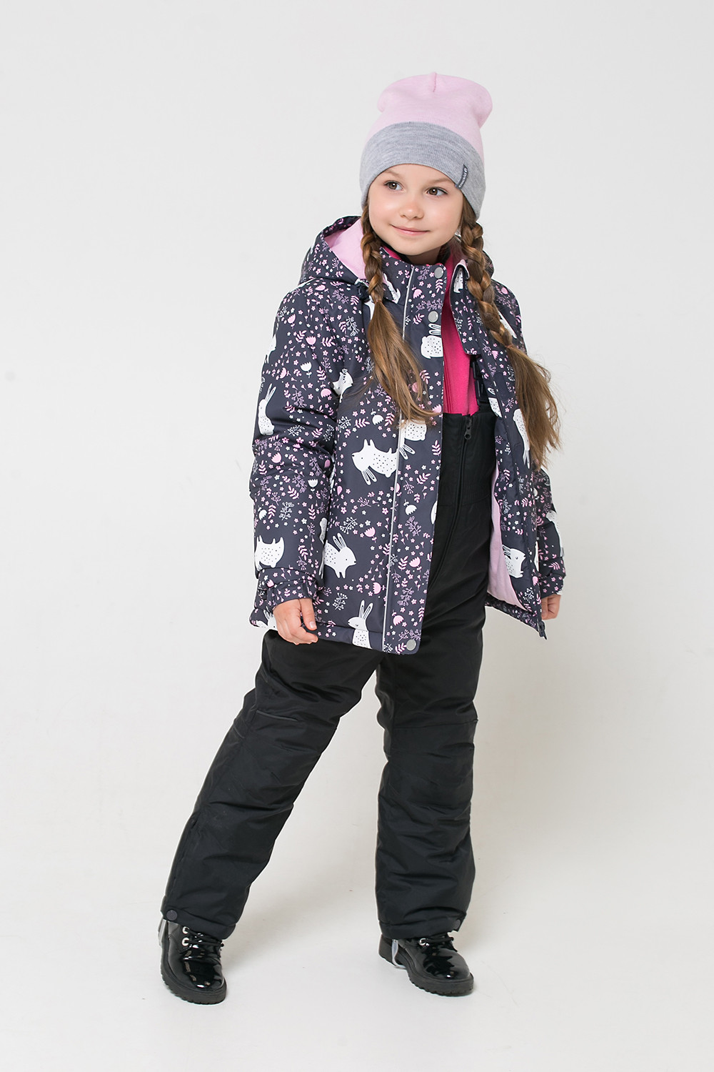 картинка Куртка зимняя для девочки Crockid ВК 38049/н/3 ГР от магазина детских товаров ALiSa