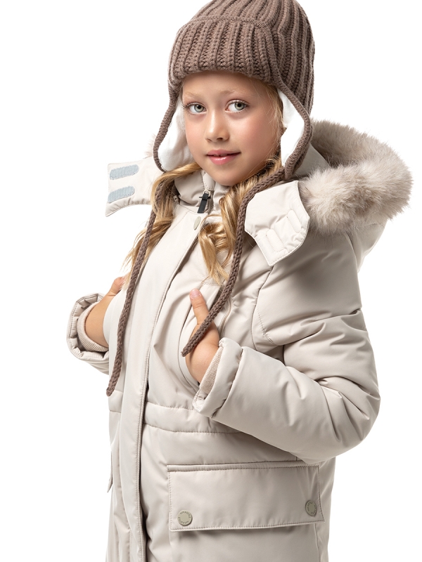картинка Парка зимняя для девочки NIKASTYLE 5з3824 Беж от магазина детских товаров ALiSa