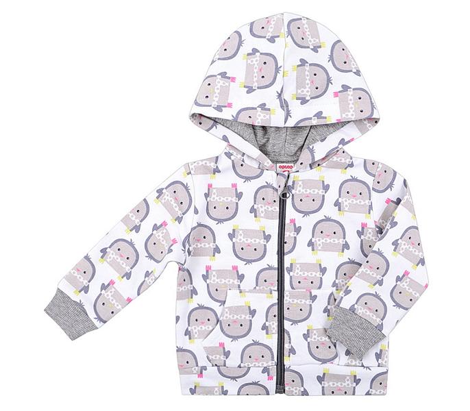 картинка Куртка для девочки Crockid К 300452 белый пингвины от магазина детских товаров ALiSa