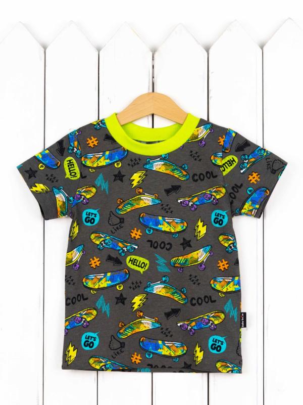 картинка Футболка для мальчика Baby Boom Ф96/6-К Скейты от магазина детских товаров ALiSa