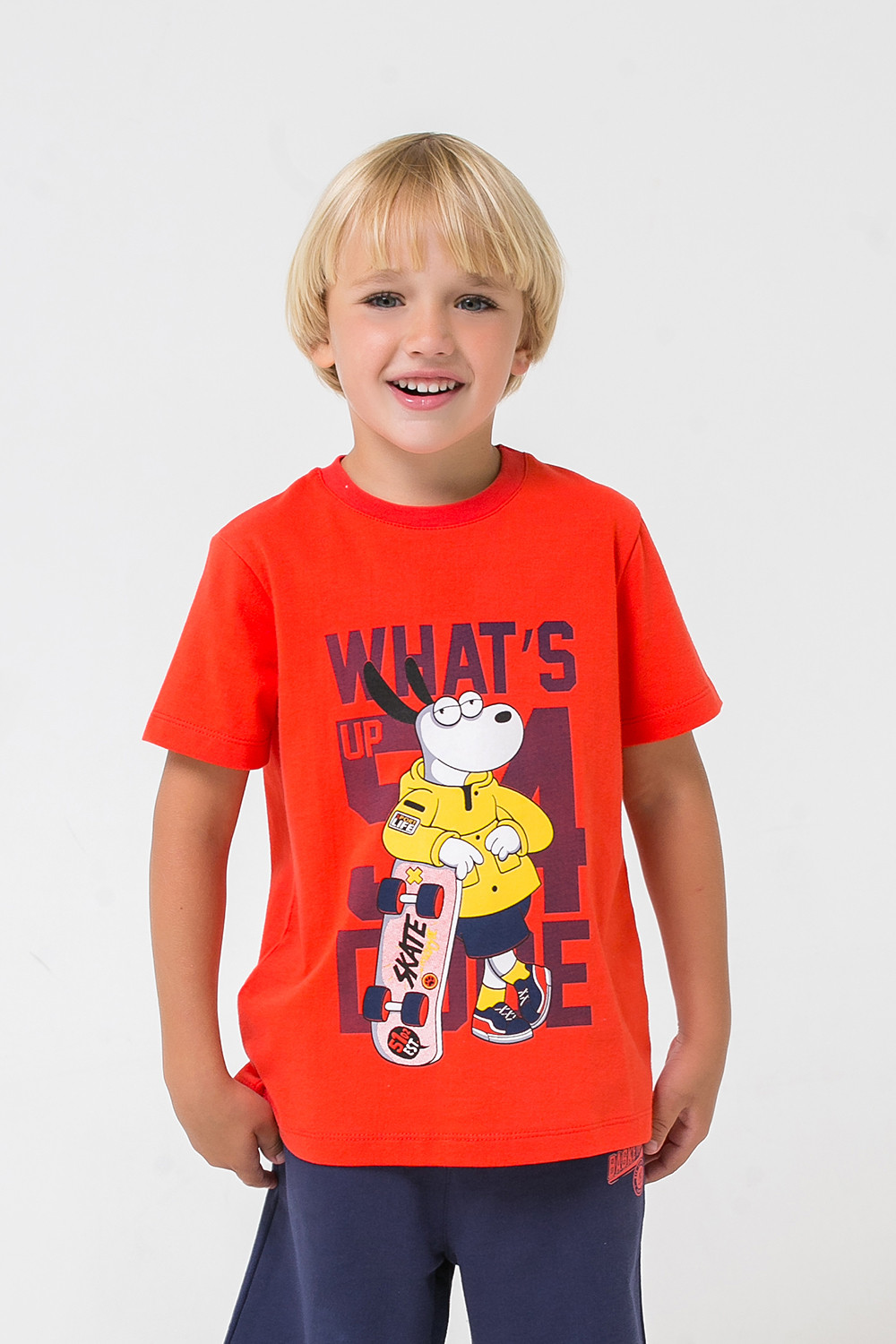 картинка Футболка для мальчика Crockid К 301278 ярко-красный к1259 от магазина детских товаров ALiSa